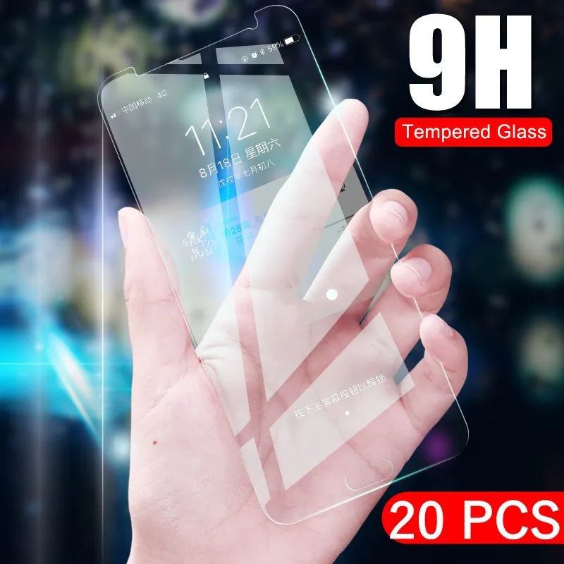 Закаленное стекло 20 шт./лот для Huawei Ascend Honor V20 V10 play Mate 30 10 Pro Lite P Smart 2019 защитная