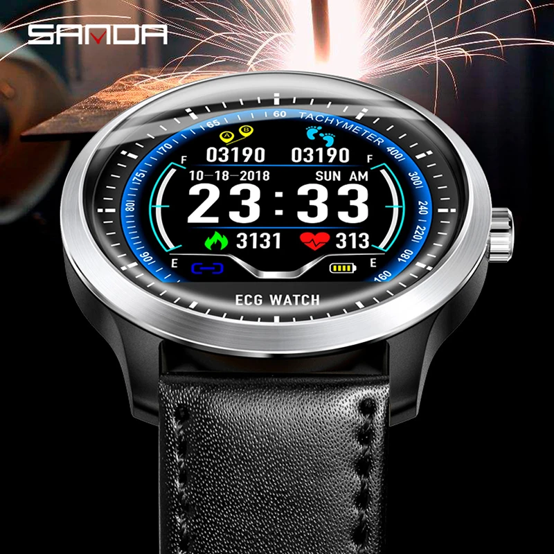Sanda модные часы Smart Watch Для мужчин Фитнес трекер Водонепроницаемый женщин