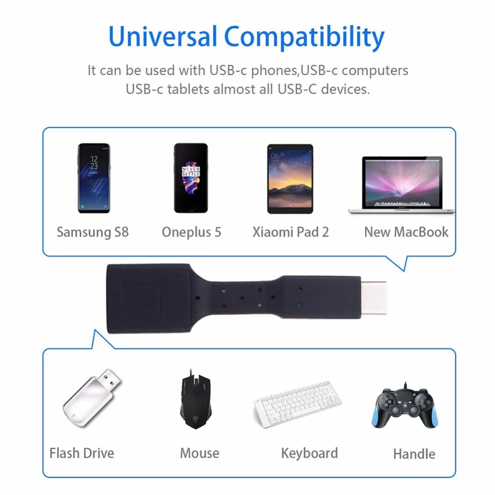 USB-C 3.1 Type C Male to USB 3.0 Cable Adapter OTG Data Sync Charger Charging For Samsung S8 Plus | Электроника