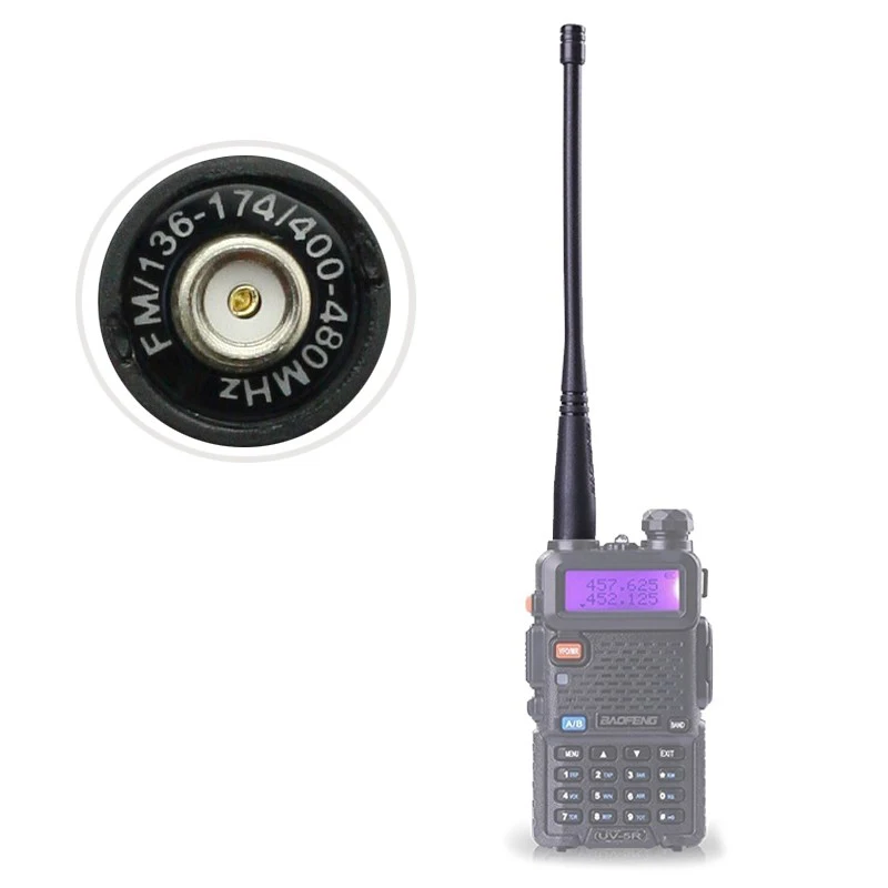 Антенна Baofeng UV-5R sma-женский uhf/УКВ 136-174/400-520 мГц для 5r uv82 GT-3 радио портативная рация