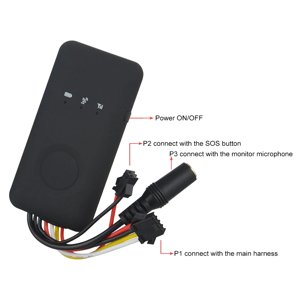 Удобный в эксплуатации умный GPS трекер для транспортного средства сверхтонкий