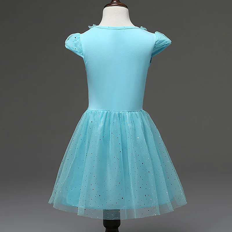 New Summer children's clothing girls dresses elsa princess dress for girl infant kids costume party baby snow Queen clothes | Детская