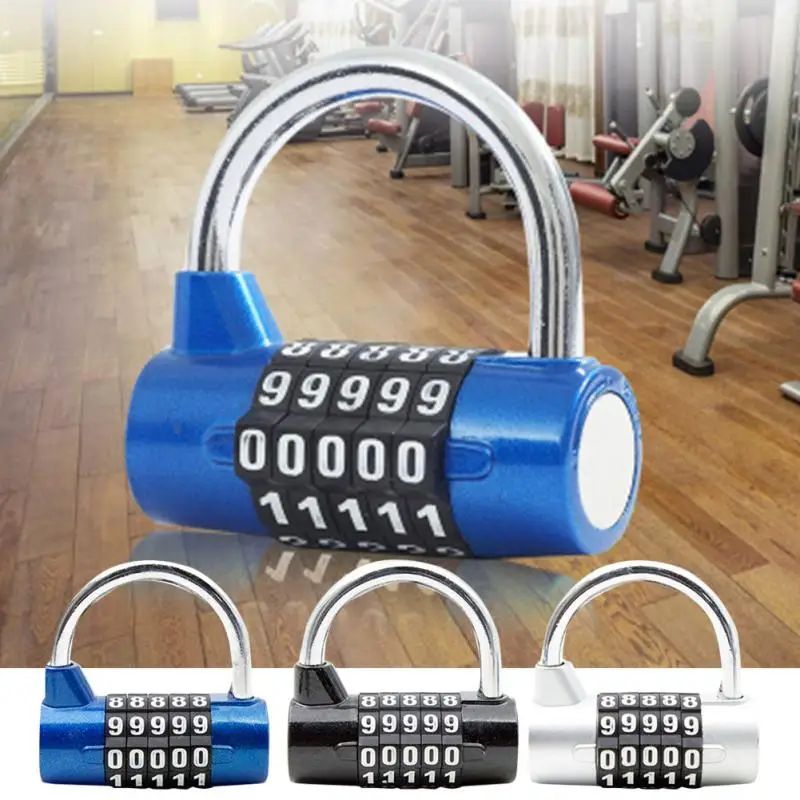 Клуб 5 цифр Комбинации паролем цинковый сплав Безопасность Замок Чемодан кодовый