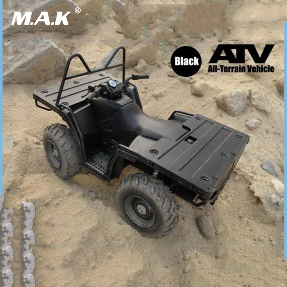 ATV 1/6 фигурка солдата сцена аксессуары внедорожный мотоцикл гоночный мотоцикл транспортные средства черный цвет модель для 12 ''гонщик фигурка