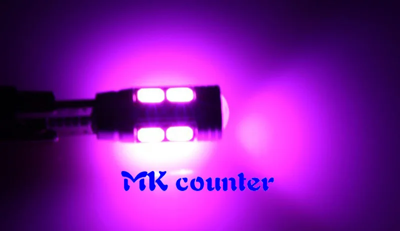 50X 12v Светодиодный светильник для автомобилей t10 10smd лампы 5630 5730 с объективом 10 smd