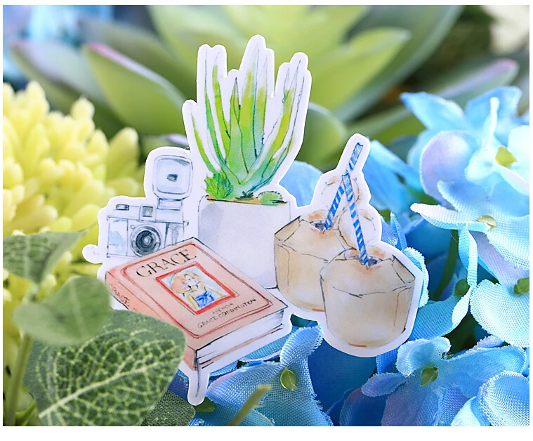 33 шт. креативные kawaii ручная роспись косметичка красивая наклейка s/декоративные наклейки/DIY ремесло фотоальбомы