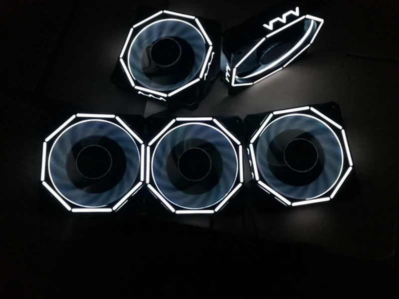 Цветной вентилятор RGB 120 мм светодиодный светящийся двойной аура корпус ПК бесшумный вентилятор с синхронизатором пульт дистанционного управления набор ЦП кулер вентилятор для компьютера