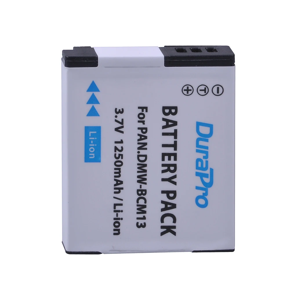 DuraPro 1 шт. DMW-BCM13E DMW BCM13 Аккумулятор для Panasonic Lumix ZS40 / TZ60 ZS45 TZ57 ZS50 TZ70 ZS27 TZ37 TZ41 |