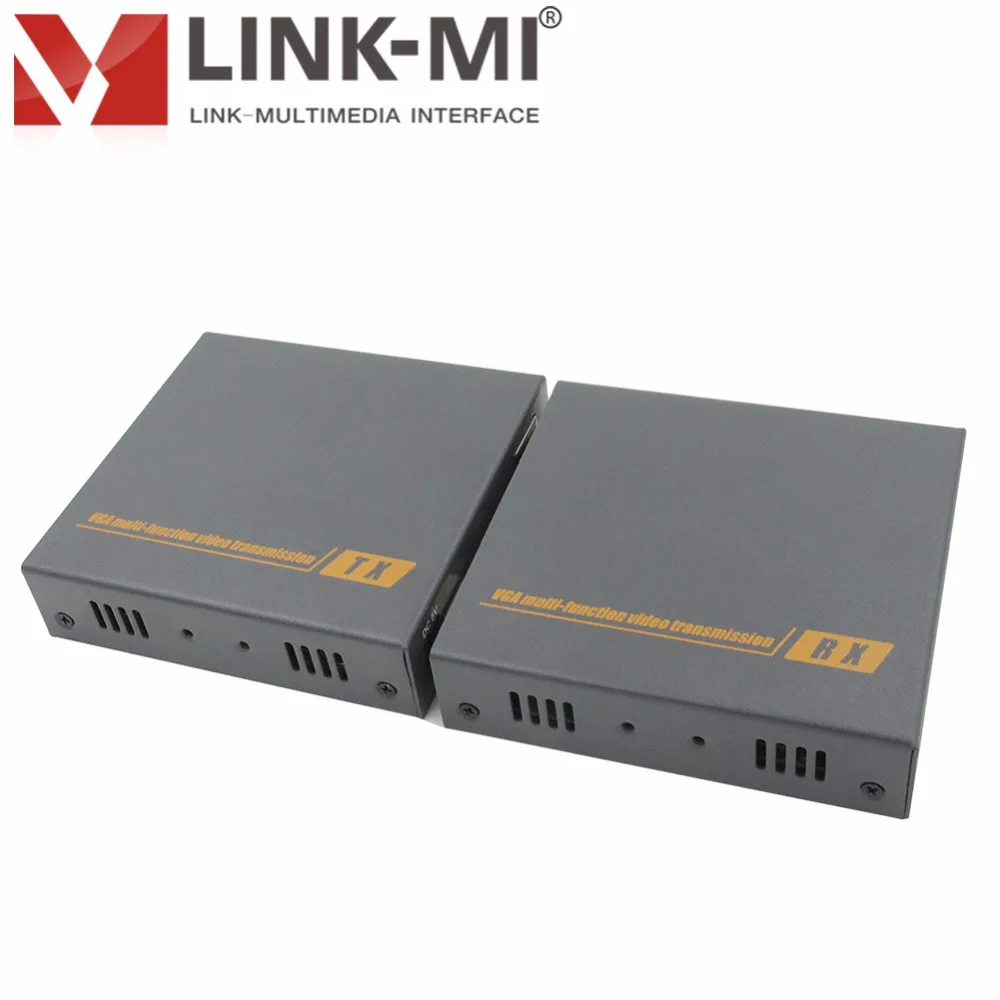 LINK MI LM DT206 HD видео VGA удлинитель 200 м по одиночному Cat5/5e Cat6 кабель до 1920x1080 @ 60 3 5 мм