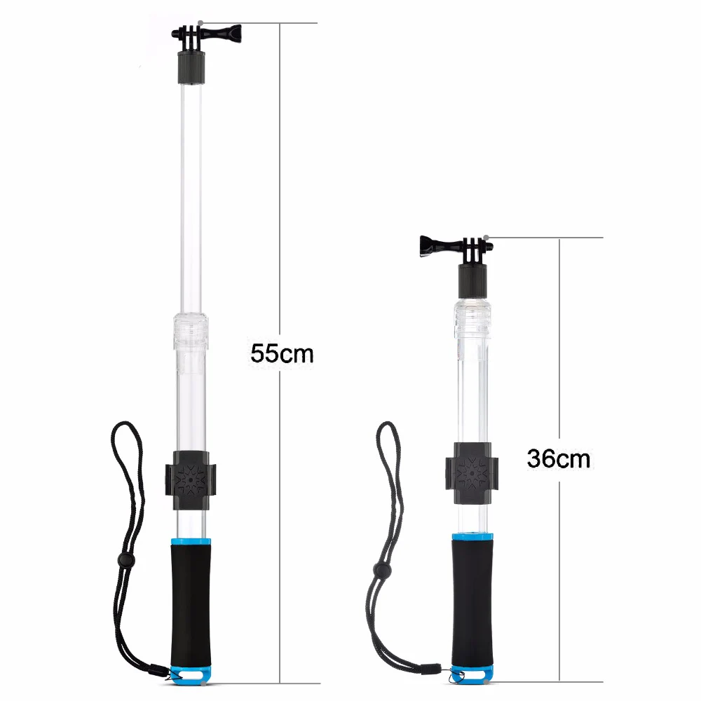 Поплавок водонепроницаемый селфи Палка с WIFI дистанционным зажимом для Gopro 4 3 + SJCAM