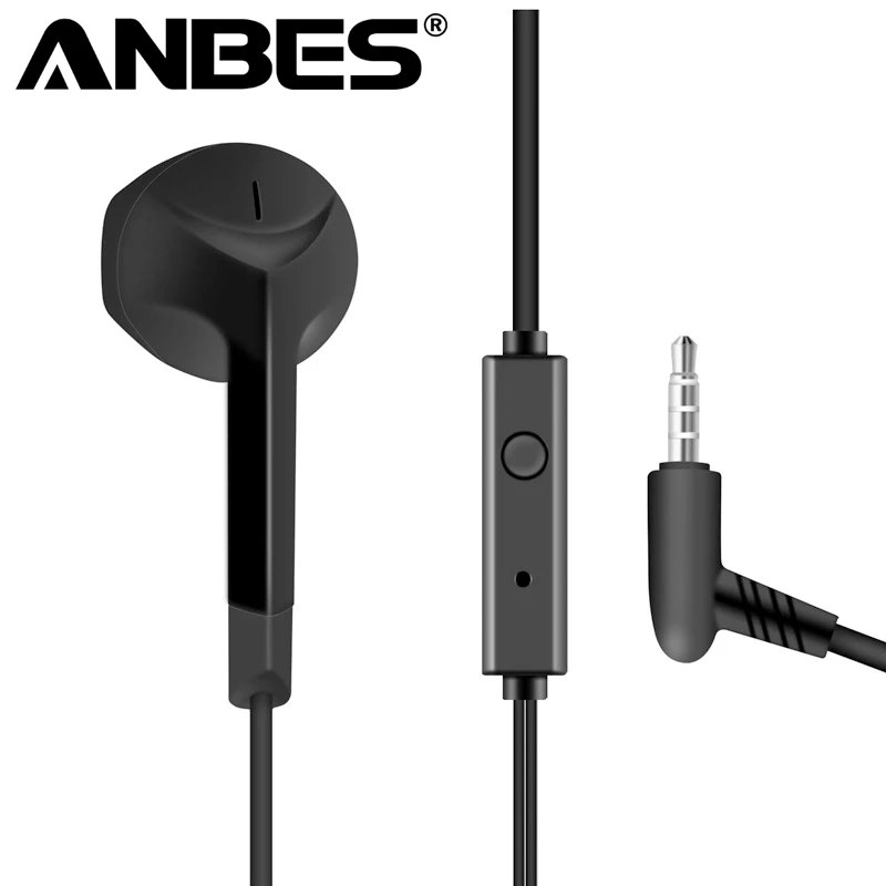 ANBES оригинальные наушники с микрофоном гарнитура стерео auriculares fone де ouvido для
