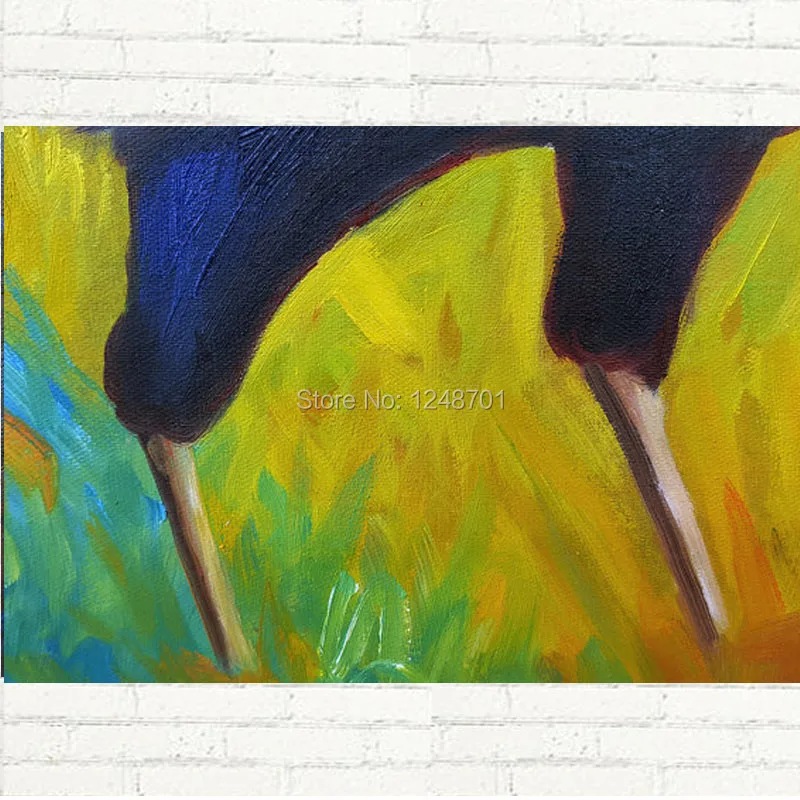

Colorful Rooster Hand Painted Contemporary Impressionistic Cock Oil Painting On Canvas
