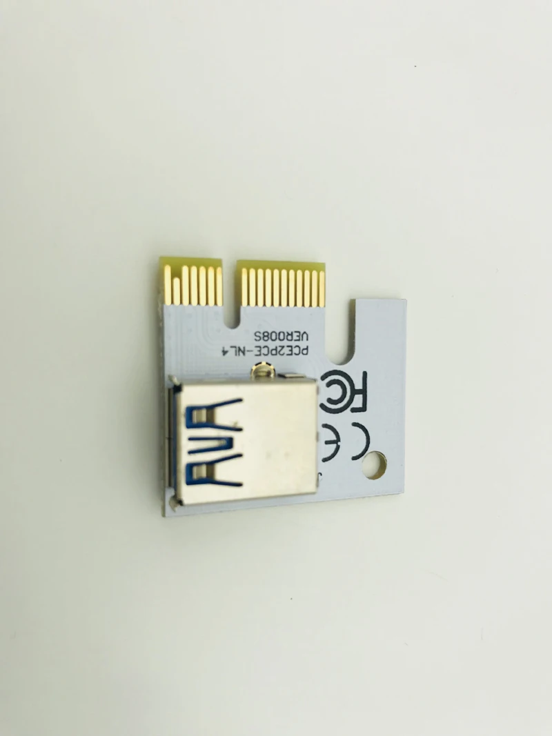 3 в 1 USB 3.0 008S PCIE Riser Express 1X 4x 8x 16x Райзер адаптер карта SATA 15pin 6pin 4pin для майнинга BTC