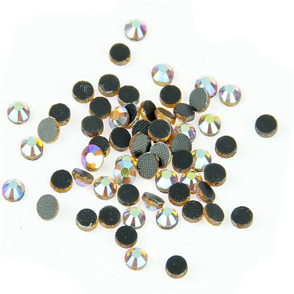 MHS.SUN Bling Topaz AB Цвет Кристалл dmc Стразы Сделай Сам свободный клей исправление