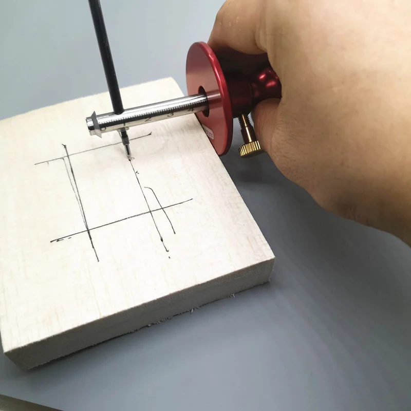 

Woodworking Scriber 0-130mm Mortise Gauge Tool Wood Working Line Ruler Parallel Marking Adjustable Aluminum Alloy