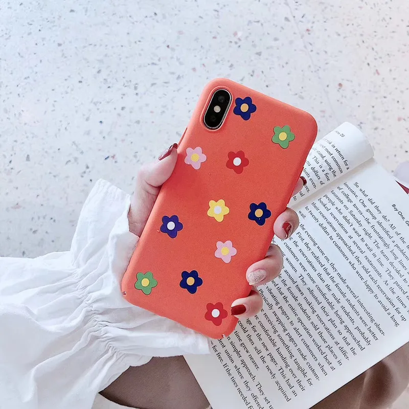 Милые карамельный цвет Защита от солнца цветок телефон чехол для iPhone 7 Puls 6 S 8 X XS XR