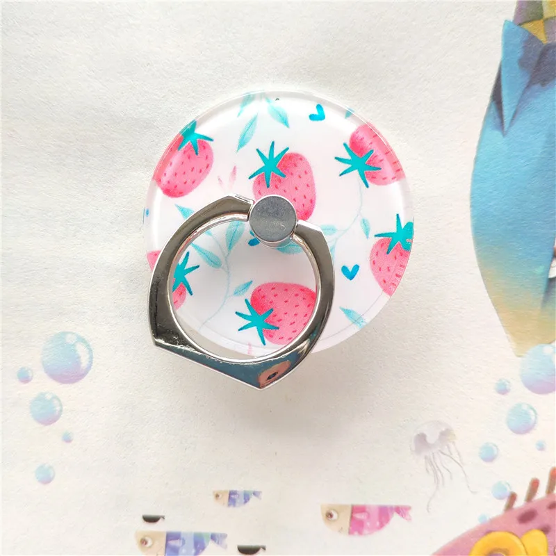 Подставка для мобильного телефона с милым фруктовым кольцом смартфона Kawaii