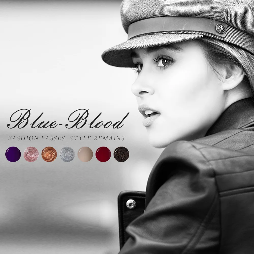 Набор УФ гелей Modelones 7 шт./лот Серия Blue Blood набор для самостоятельного дизайна
