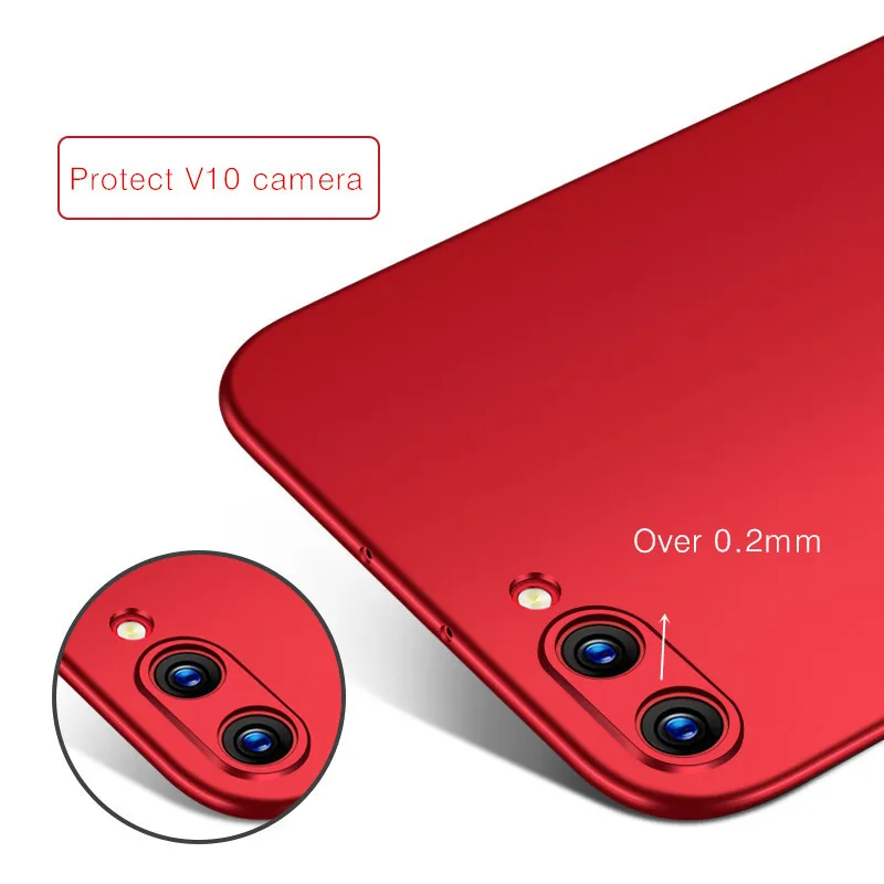 Чехол Honor V10 для Huawei honor v10 чехол Mofi Жесткий huawei View 10 из поликарбоната однотонный