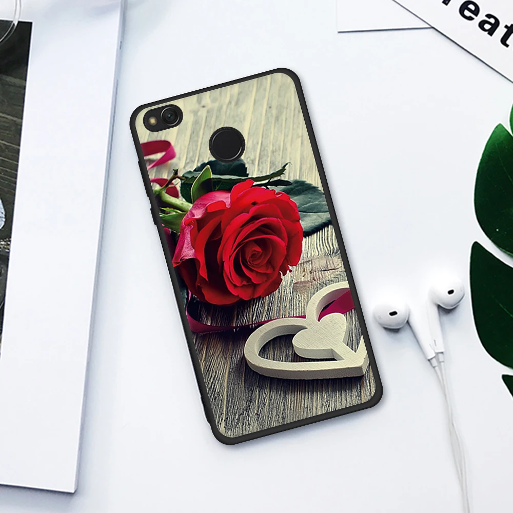 Rose Printing Heart Patterned Case For Xiaomi Redmi 6A 4A 6 4X 5 5A Plus 6Pro Lovely Cat Fish Space Pattern Back Cover TPU Cases |