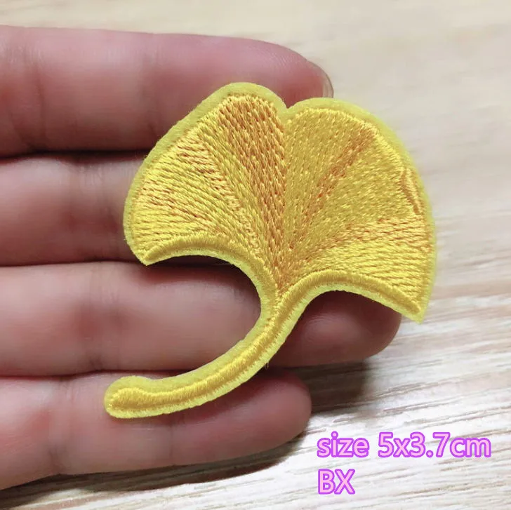 10 шт. вышитые нашивки с листьями дерева железная аппликация детская и взрослая