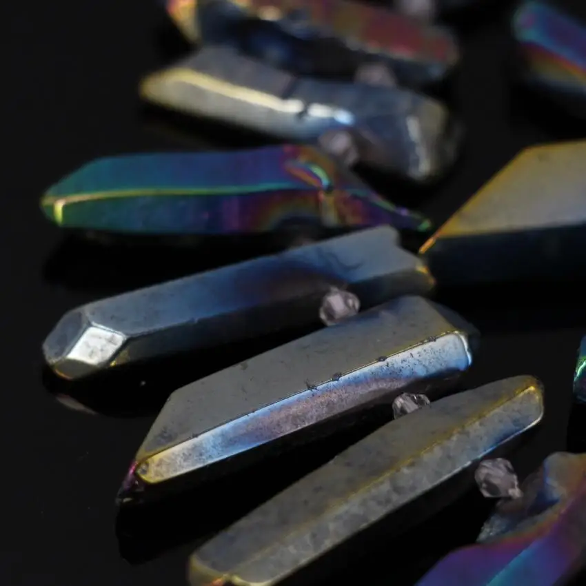 Бусины подвески из сплава радуги и титана 15 5 дюйма|pendant beads|beads beadsquartz titanium |