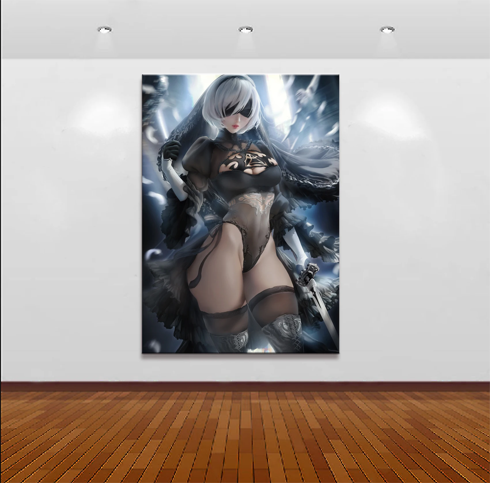 Домашний декор холст 1 штука Милая сексуальная игра NieR Automata 2B постеры и принты