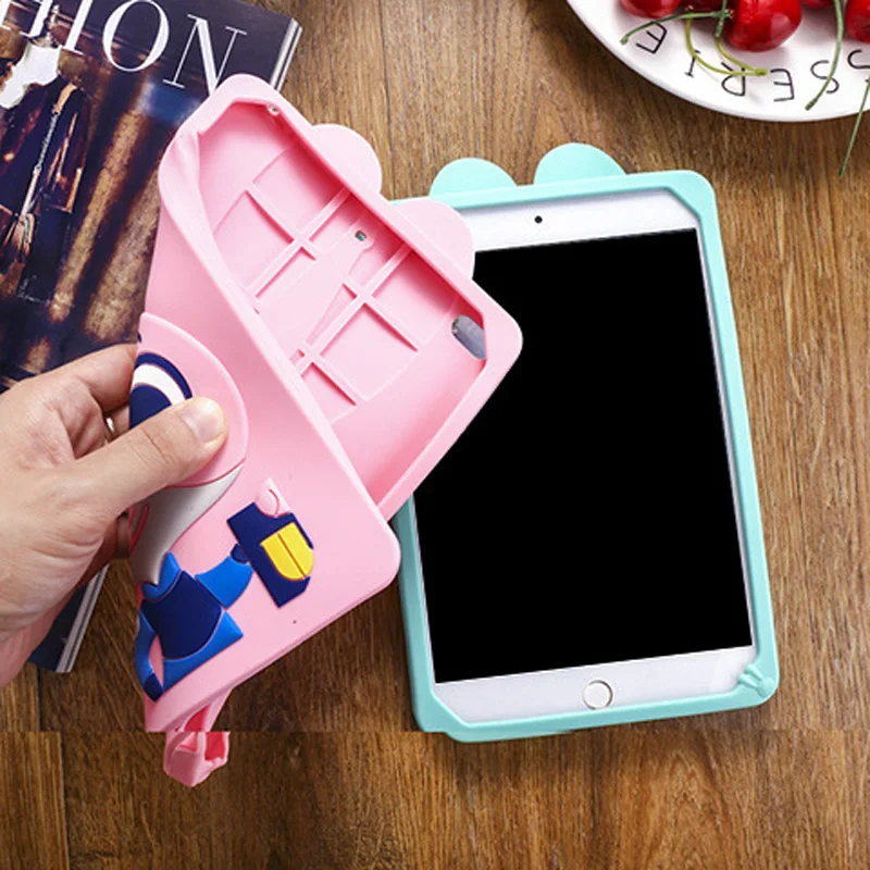 Чехол для планшета для iPad mini 4 7,9 дюймов милый мультяшный Кролик Дети Ударопрочный силиконовый резиновый чехол для Apple Ipad Mini 4 Чехол