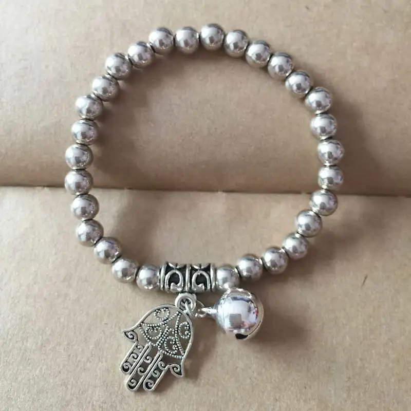 Винтажная резьба цветок слон дерево тибетский посеребренный богемный браслет