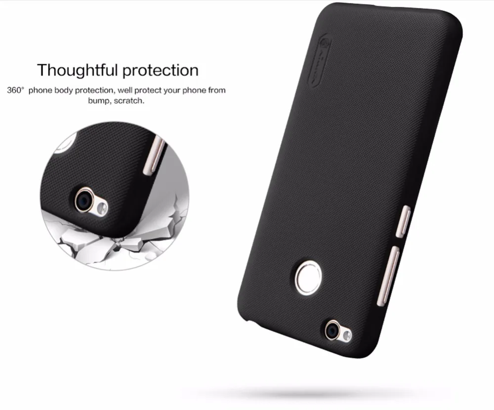 XiaoMi redmi 4X case Pro cover NILLKIN Super Frosted Shield hard matte back free screen protector for 4 X |