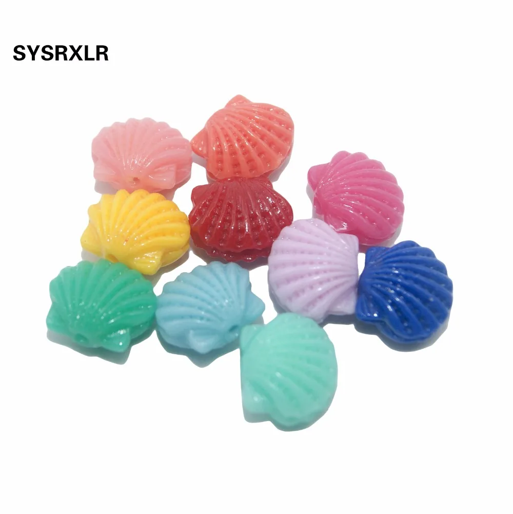 

Wholesale 20 Pcs / Lot colorful Their Hands Jewelry Accessories Scallop Coral beads For Jewelry Making Fit Bracelet And Necklace