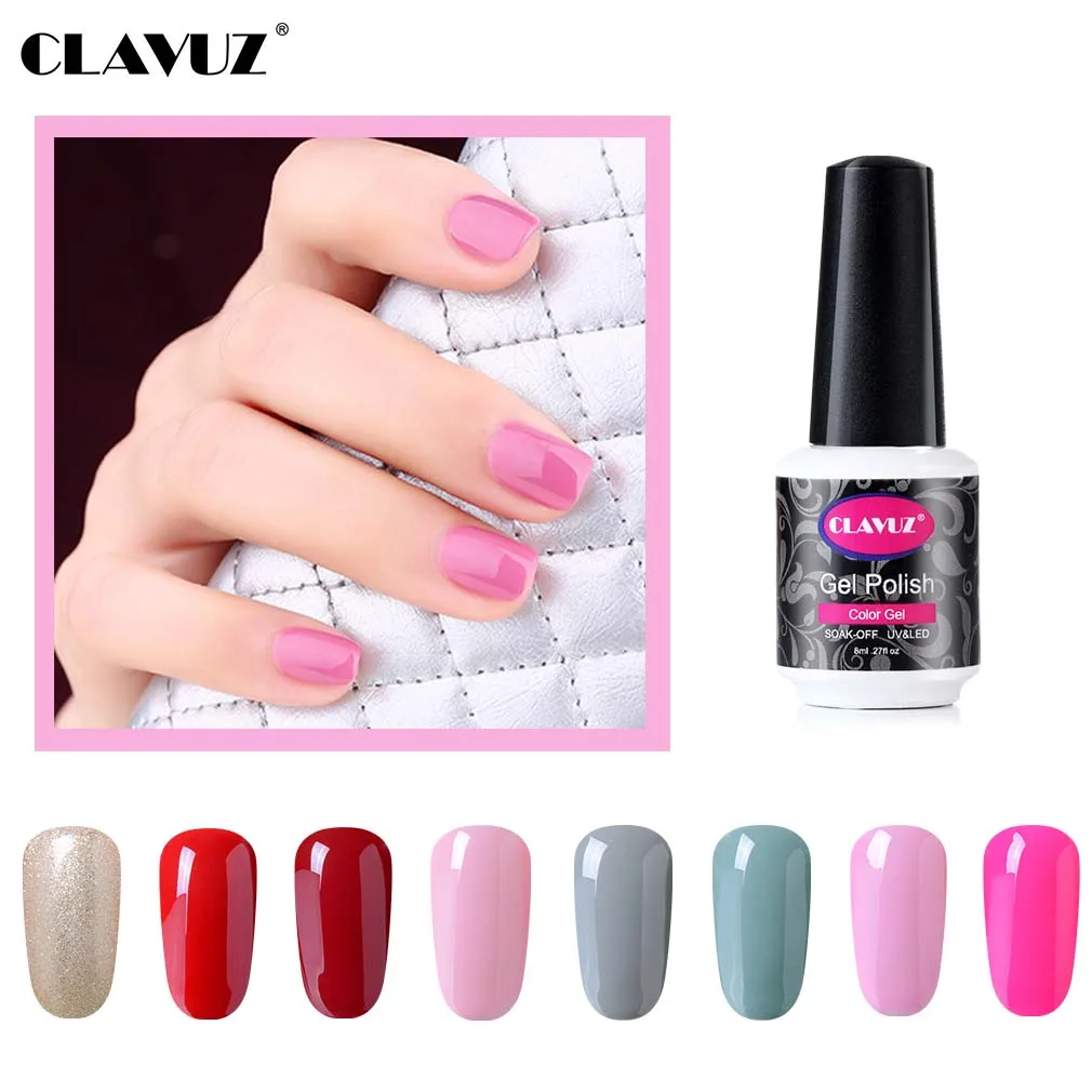 CLAVUZ Новый 4 шт./лот 8 мл Лак DIY набор УФ гель-лаков для ногтей Lucky Soak Off
