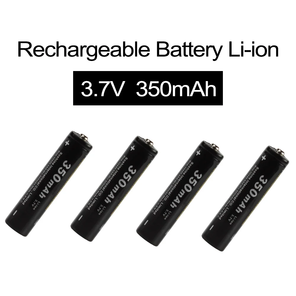 4 шт./лот Soshine 3 7 V 350mAh 10440 аккумулятор li-ion AAA аккумуляторная батарея для