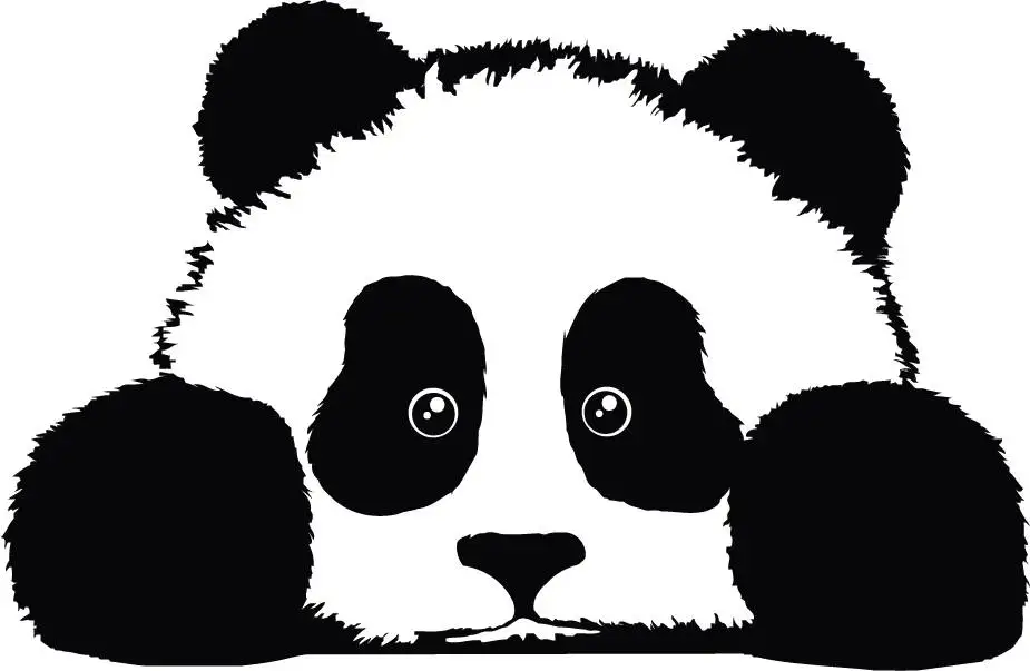 Wall Decal Vinyl Sticker Lovely Panda China National Treasure For Kids Boy Girl Rooms Decoration House Bedroom Design WW-283 | Дом и сад