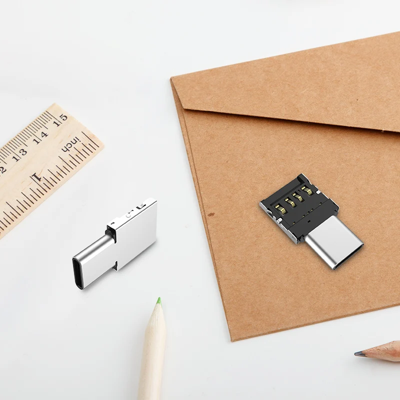 Адаптер Type C с функцией OTG превратите обычный USB в usb флеш накопитель TYPE