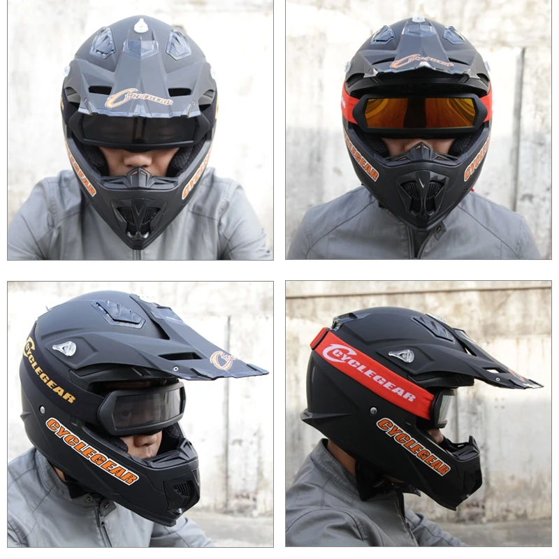 Велосипедные очки Cyclegear CG17 с горизонтальной оправой для мотокросса MX