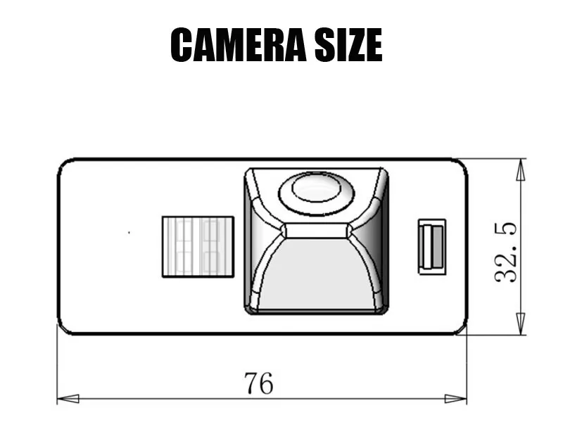 Цветная беспроводная камера заднего вида для парковки/DIY Простая установка Audi A6 /