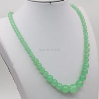 6 14mm accessory crafts tower necklace chain aventurine crystal 18inch beads jewelry party gift ornaments semi finished stones