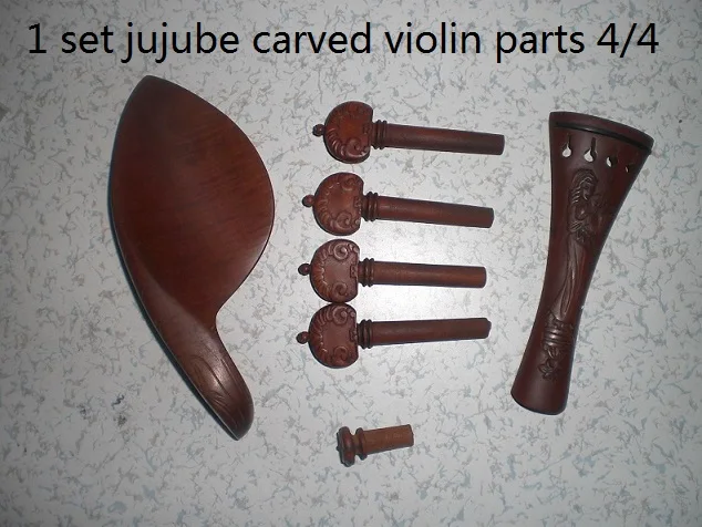 E 1 Набор для скрипки, части для скрипки, колышки для скрипки, хвостовая часть и подбородок, все в 4/4 - Цвет: E