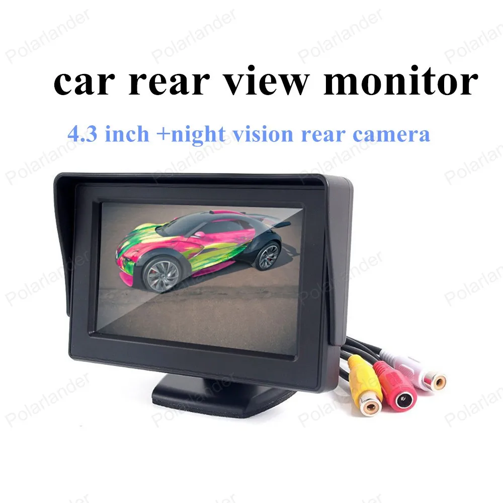 

best selling night vision car rear camera DC 12V car reverse monitor 4.3 inch Wireless 2.4g wireless Transmitter