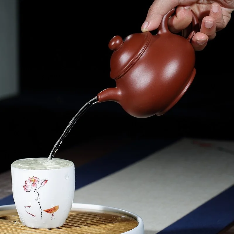 

Purple sand pot Yixing, gift Raw ore Dahongpao Big product pan pot purple sand tea