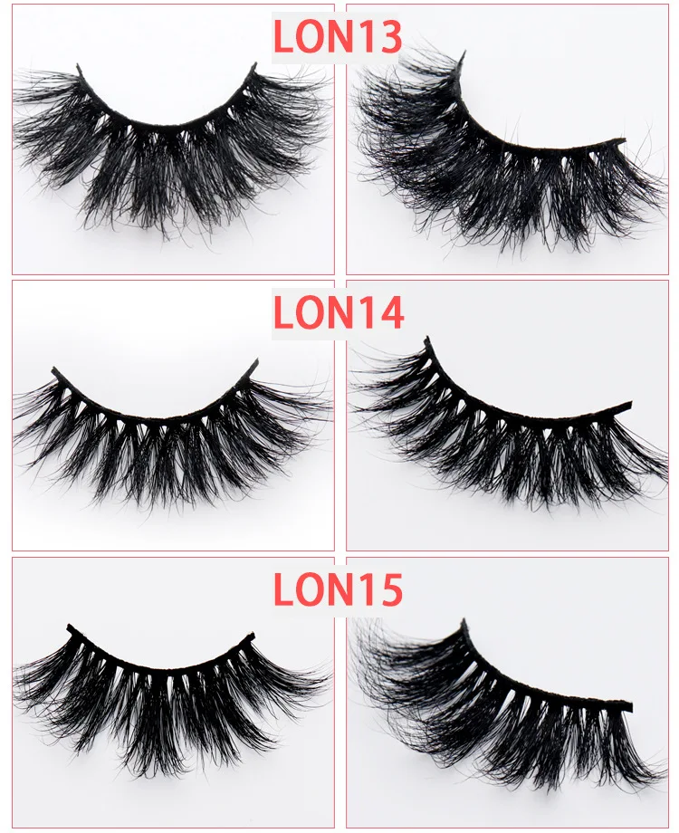 Женские норковые ресницы LASGOOS 5 пар длинные 3D 25 мм художественные для