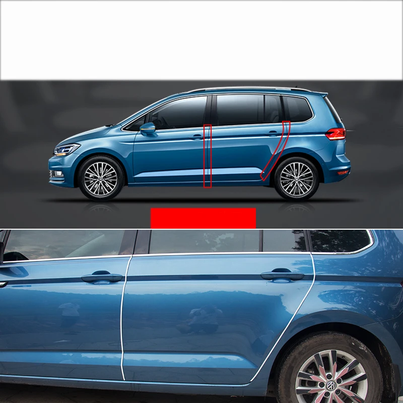Lsrtw2017 ПВХ края двери автомобиля против царапин полосы для Volkswagen Passat B8 вариант Tiguan Phideon