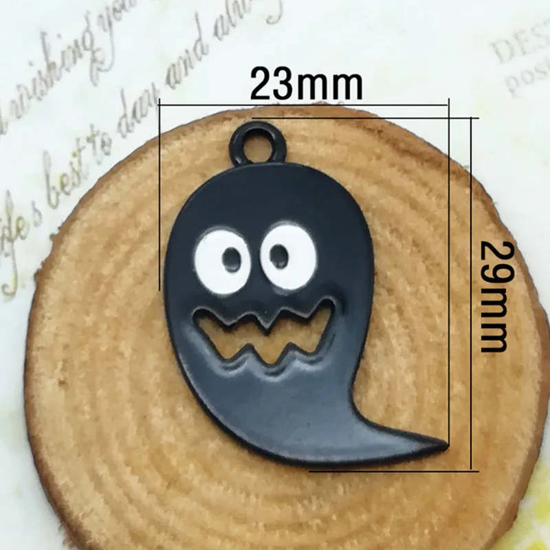 10 pcs Halloween Alloy Charms Funny Spray Paint Pumpkin Vampire Hat Ghost Enamel Pendants Jewelry DIY Accessory GiftYZ530 | Украшения и