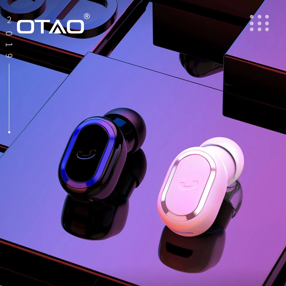 OTAO 5,0, Микро Мини Bluetooth гарнитура, спортивные одиночные беспроводные наушники, наушники-вкладыши, наушники-вкладыши, бизнес наушники для женщин, мужчин и детей