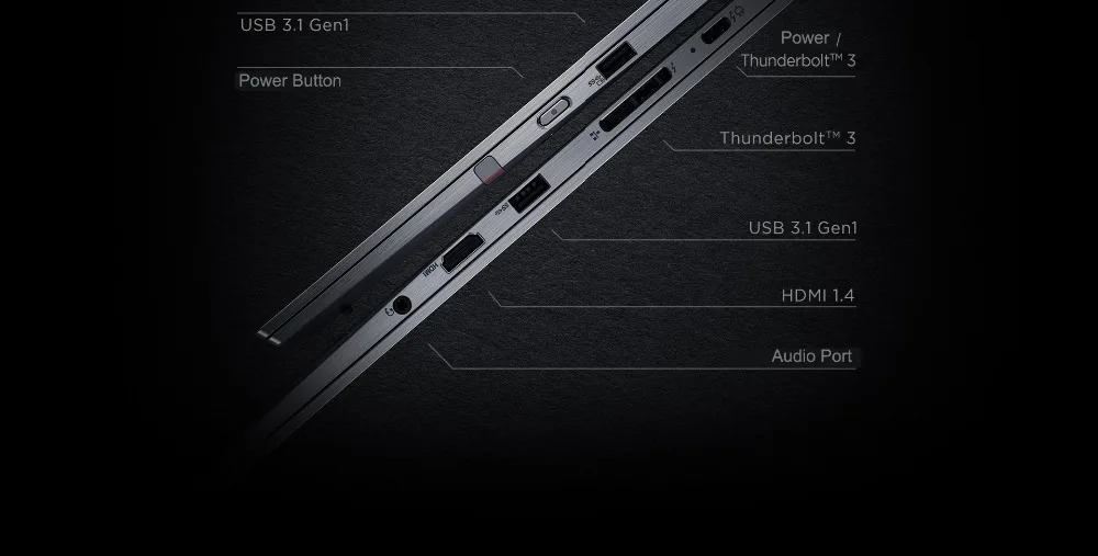 Лучший lenovo Elite Бизнес ноутбук ThinkPad X1 Йога с портом ThunderBolt 3,0 14 дюймов UHD Сенсорный экран i7 16 ГБ-1 шт. ТБ 360 ° флип-ручка