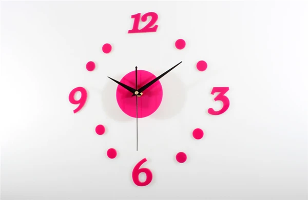 wholesale Interesting Simple Mute Wall Clock Digital Watch Home Decoration Fun DIY Sticker Multi Colors GZ8813 | Дом и сад