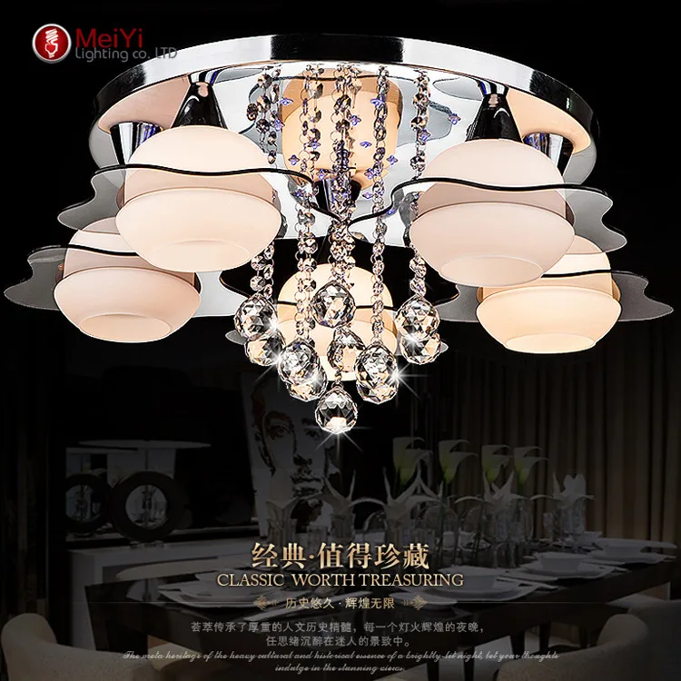Luxury Crystal Led Ceiling Lights Restaurant Aisle Living Room Balcony Lamp Modern Lighting For Home Decoration Adjustable Light | Лампы и