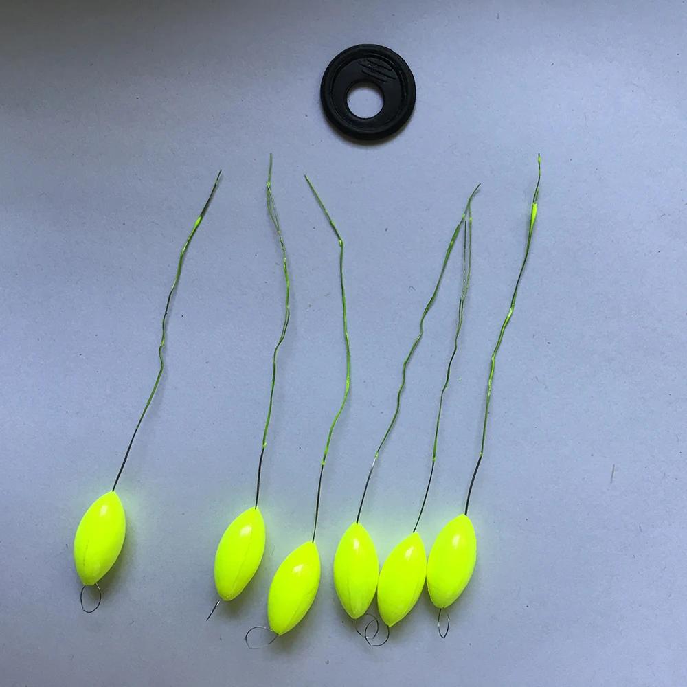 10bag 60pcs Float fishing float light yellow 7-star night floats floating set types kit plastic combination boyas pesca flotador | Спорт и