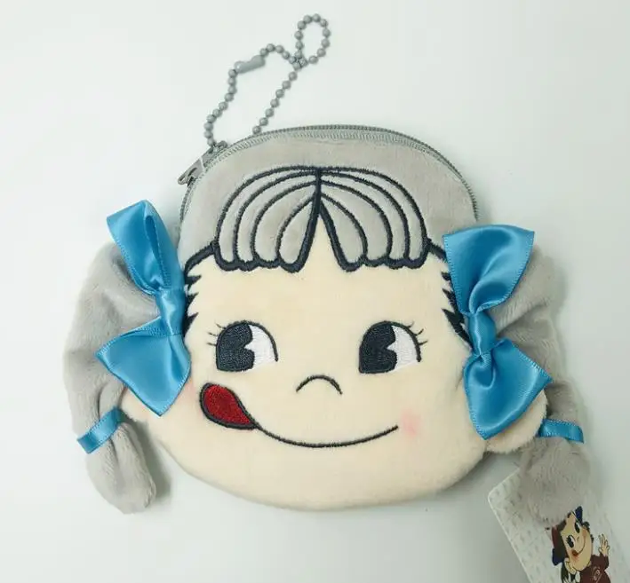 5 1 шт. милая сумка для монет Kawaii Girl Poko сумка для наушников подвески прекрасный держатель для карт на молнии кошелек мягкие модные плюшевый Кошелек Игрушки - Цвет: 5